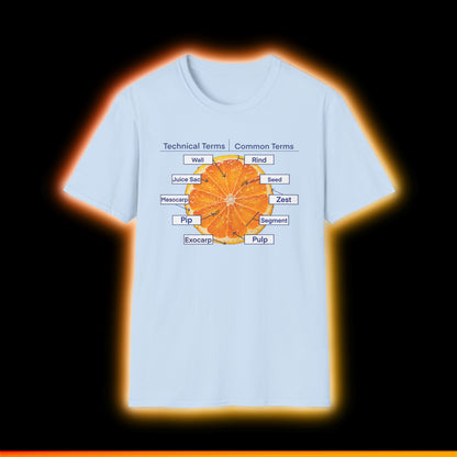 Literally Just a Shirt With a Diagram of An Orange On It