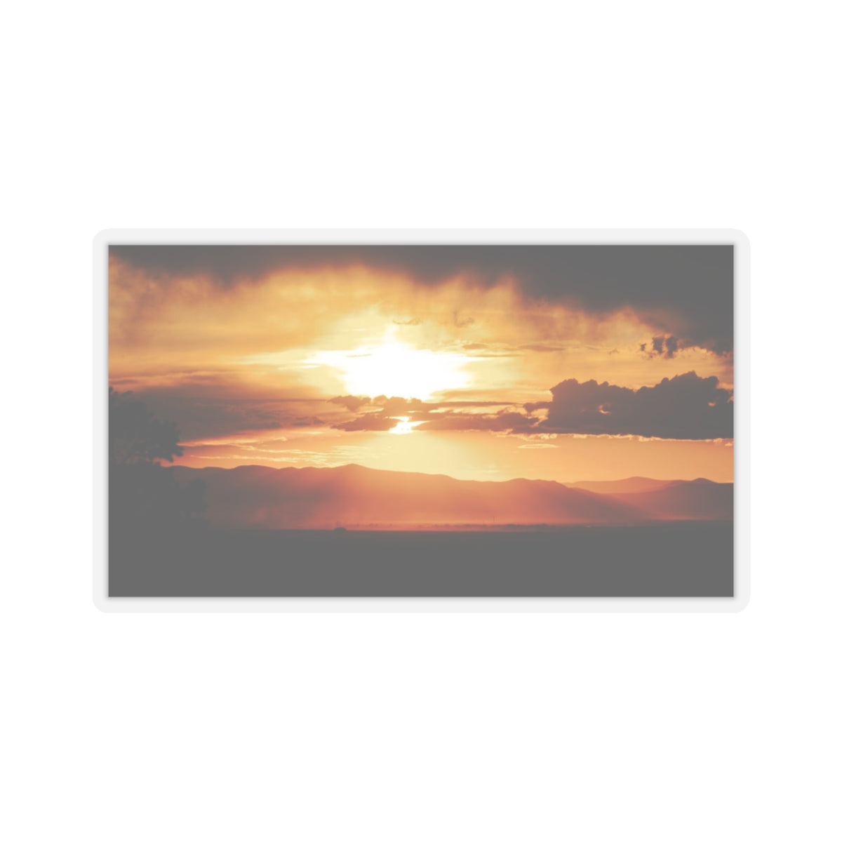 Golden Sunset Sticker