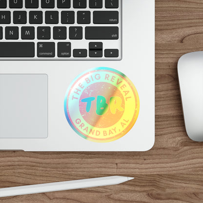 The Big Reveal Holographic Circle Logo Sticker