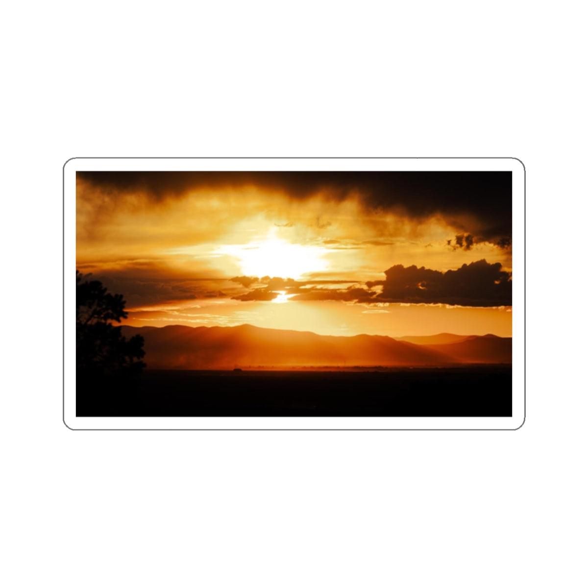 Golden Sunset Sticker