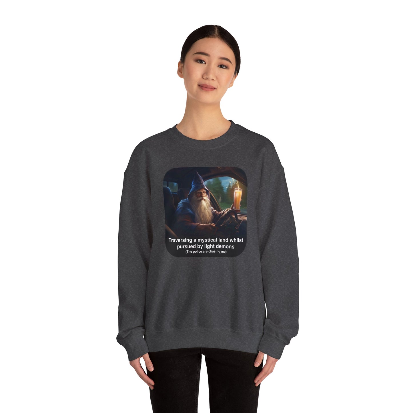 The Drinking and Driving Wizard Crewneck