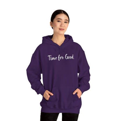 Time for Good (Front), Time for God (Back) Hoodie