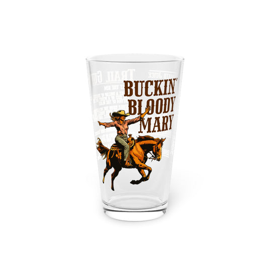 Buckin' Bloody Mary Pint Glass