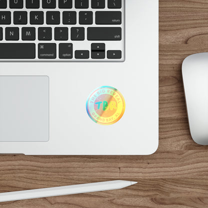 The Big Reveal Holographic Circle Logo Sticker