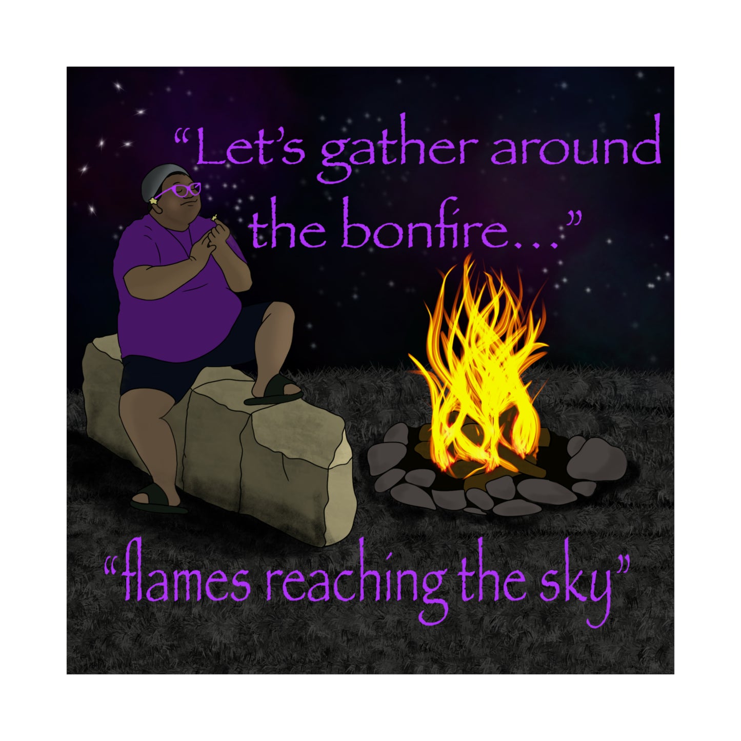 Let's Gather Around The Bonefire MG Poster