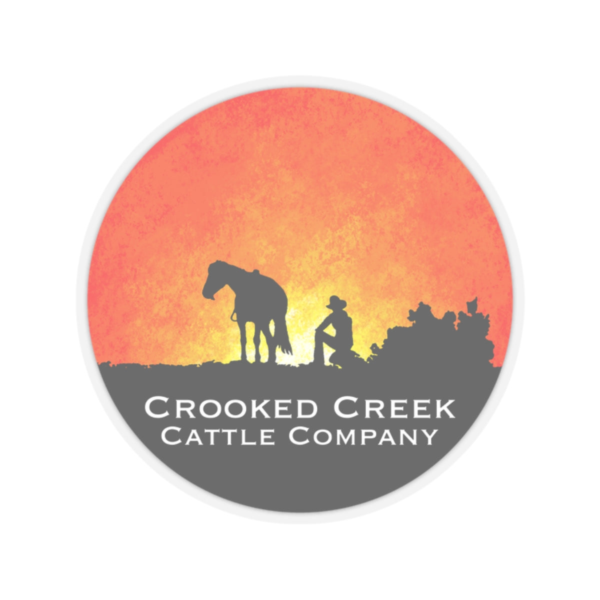 Crooked Creek Cattle Company Sticker