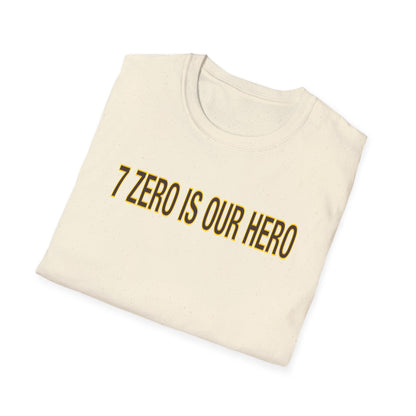 7 Zero is Our Hero With The Number 70 on The Back, Rex Merch