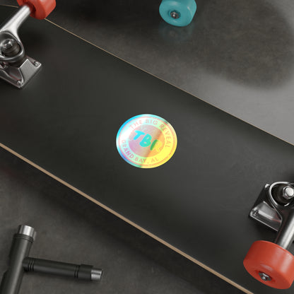 The Big Reveal Holographic Circle Logo Sticker