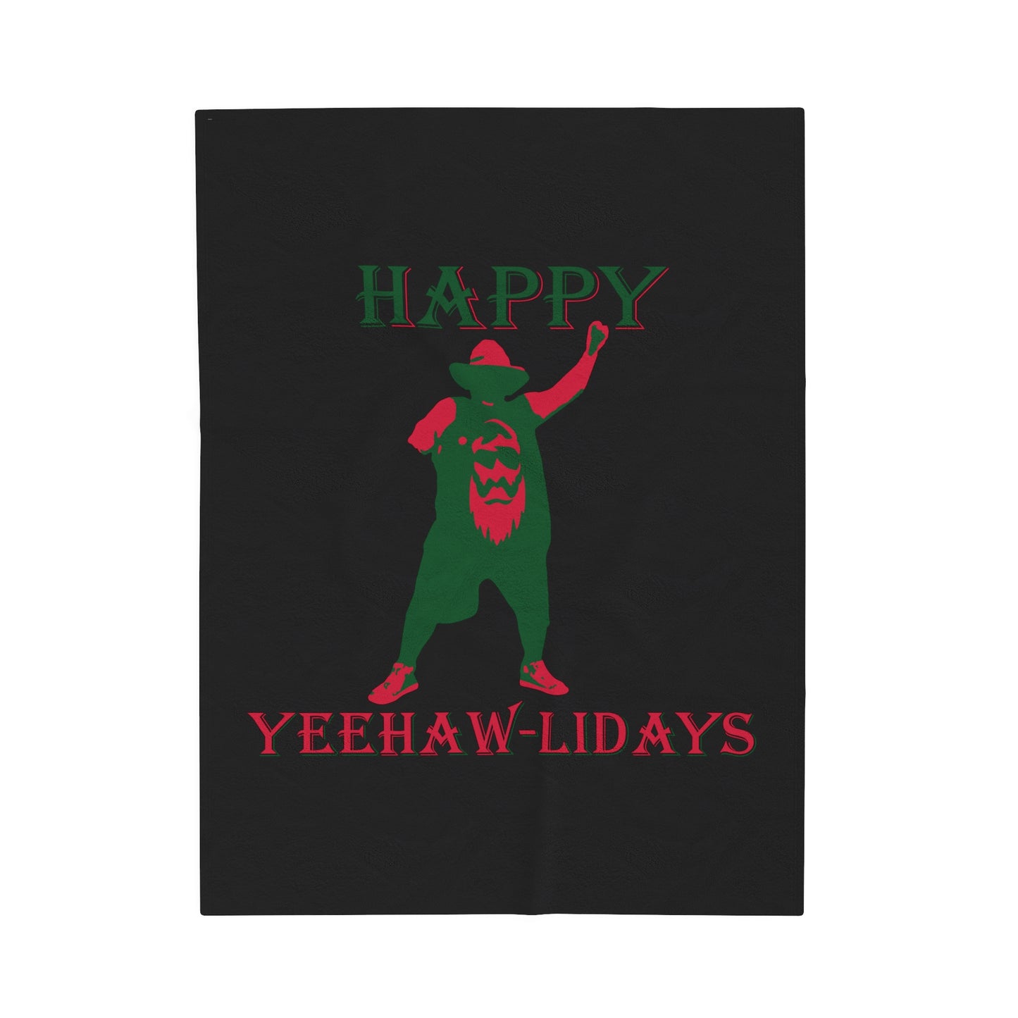 Happy Yeehaw-lidays Plush Blanket