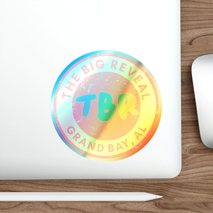 The Big Reveal Holographic Circle Logo Sticker