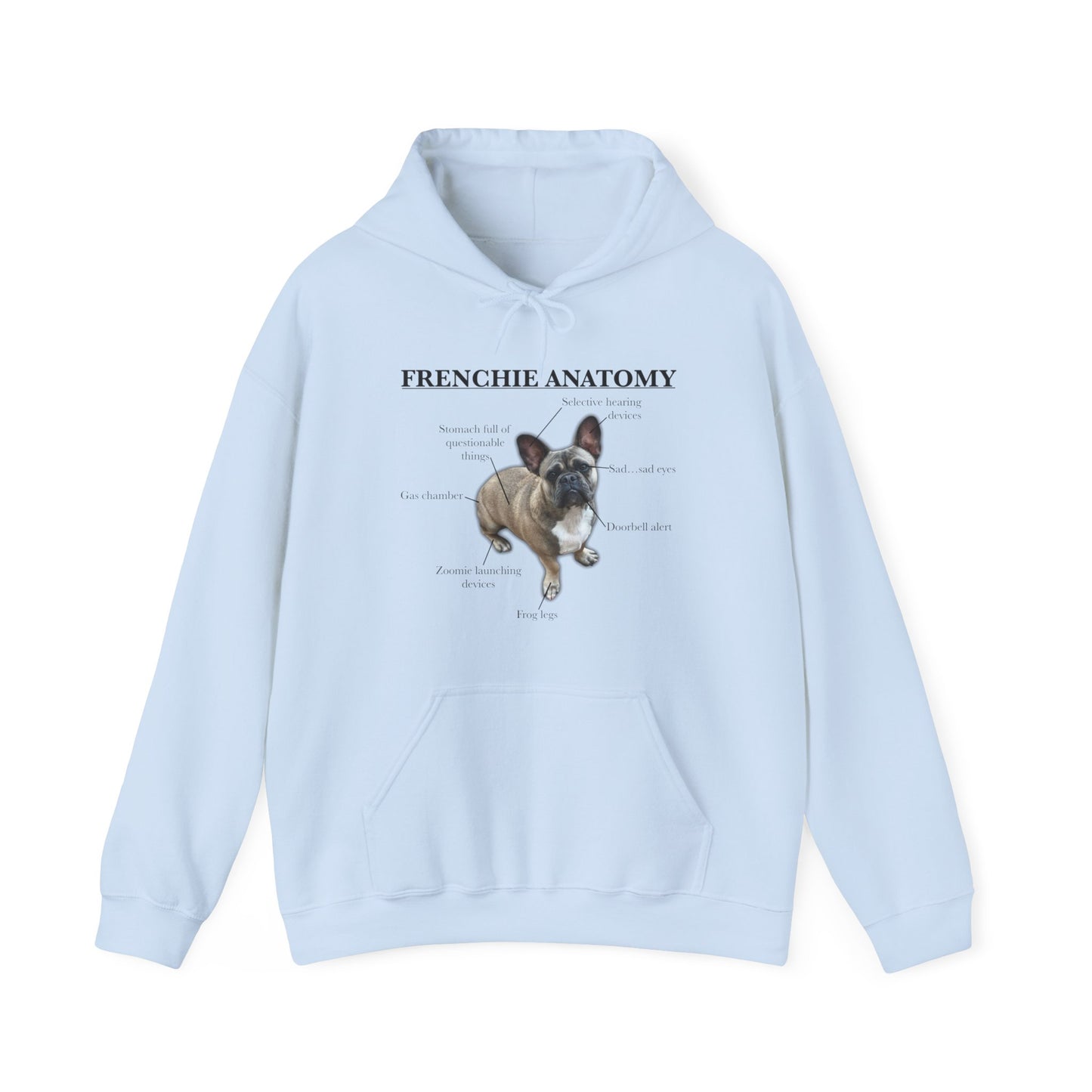 Frenchie Anatomy Hoodie