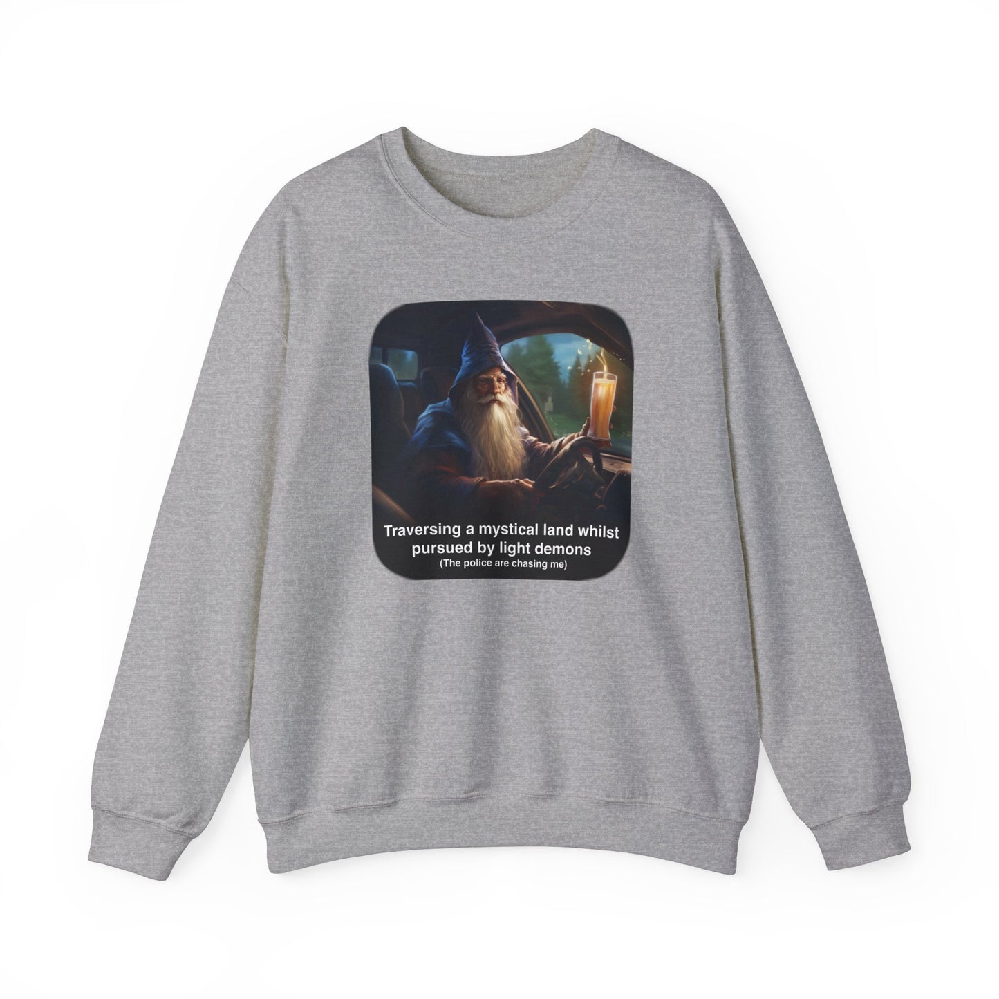 The Drinking and Driving Wizard Crewneck