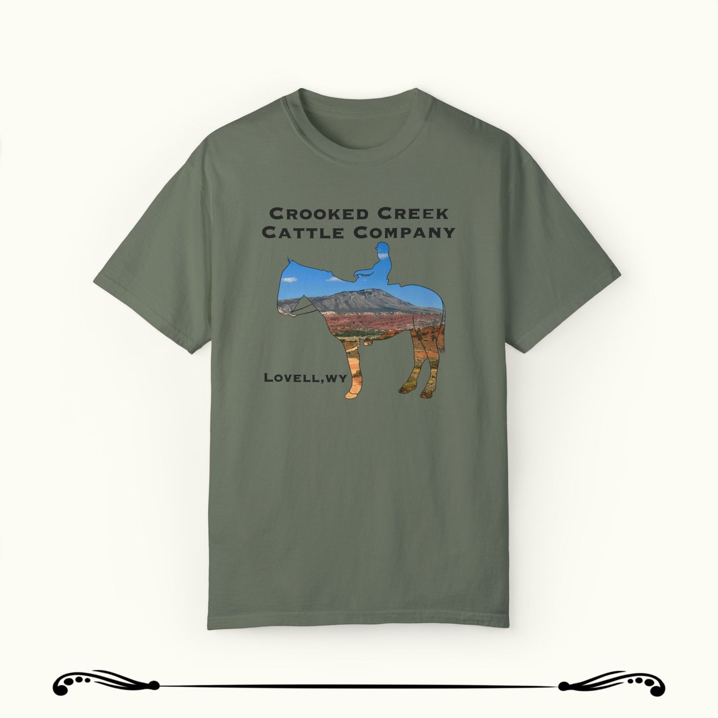 Crooked Creek Horse Mountain Design Shirt