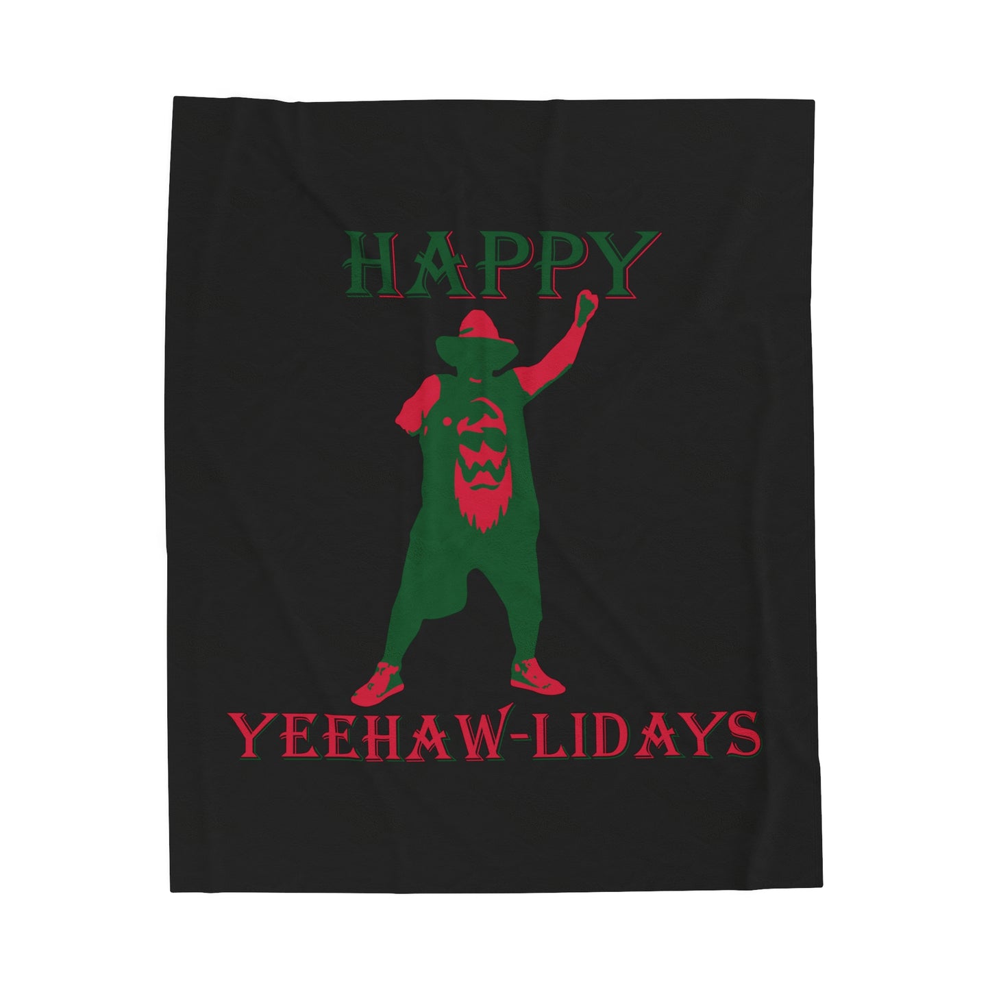 Happy Yeehaw-lidays Plush Blanket