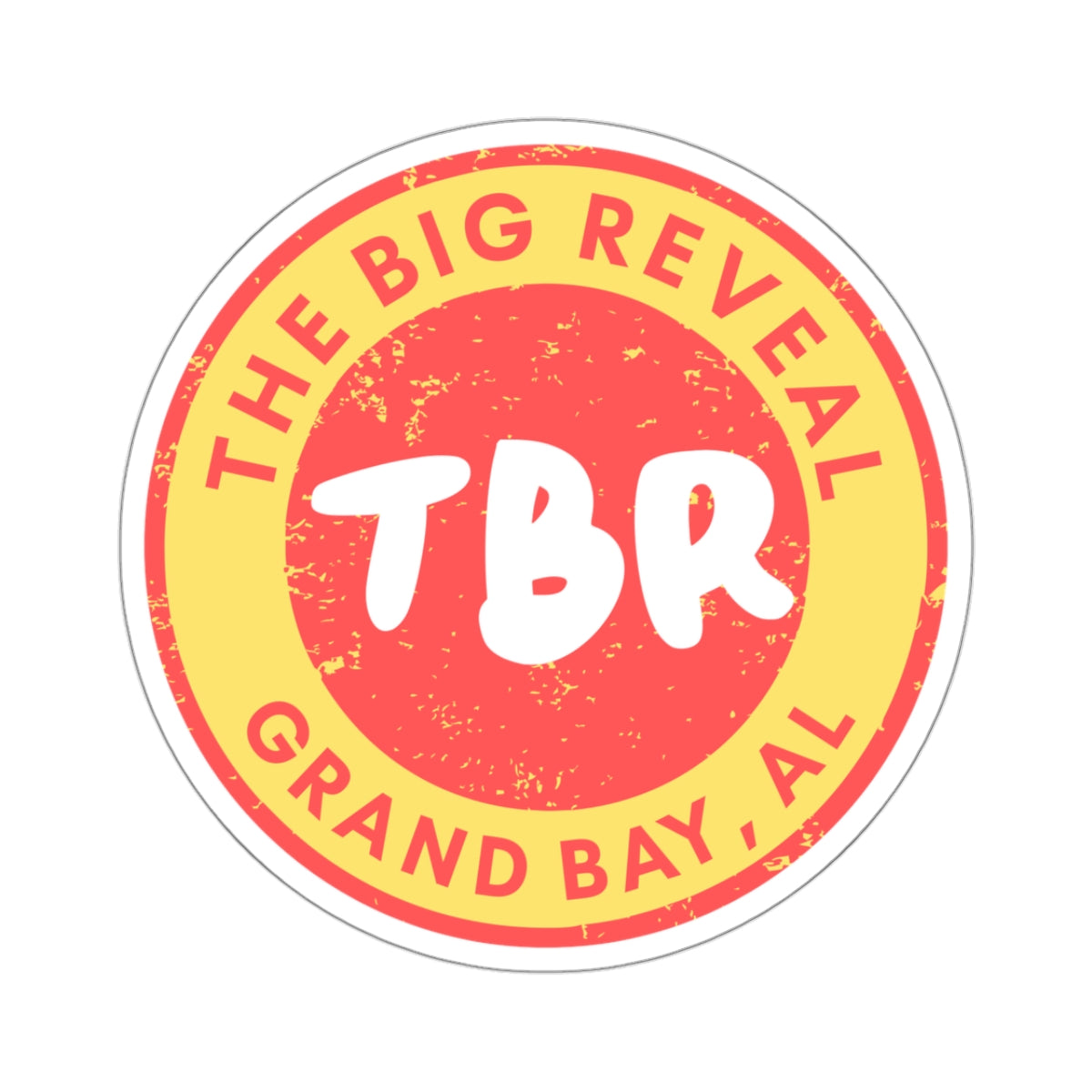 The Big Reveal Circle Sticker