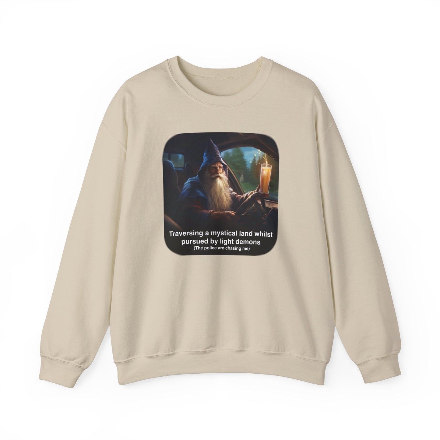 The Drinking and Driving Wizard Crewneck