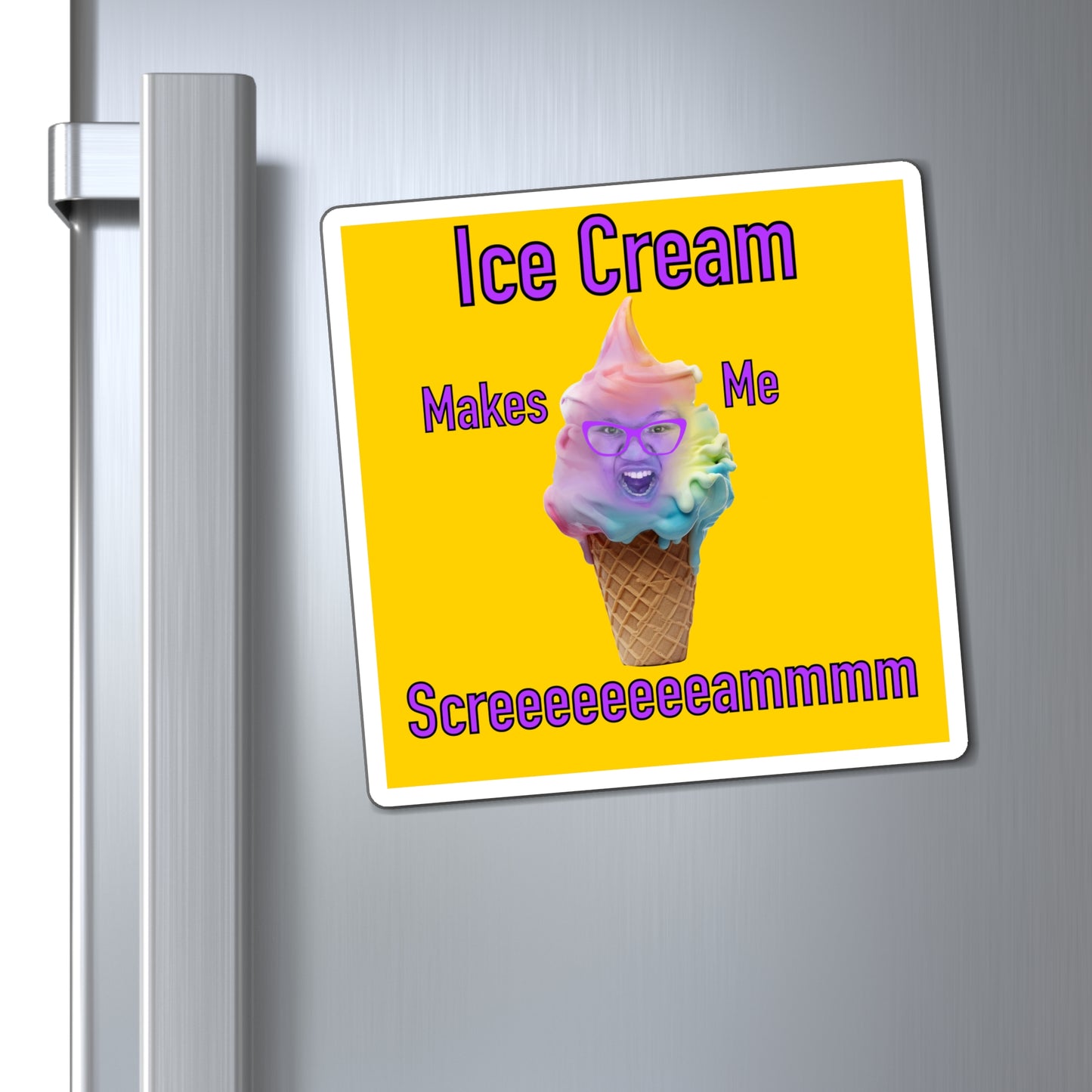 Ice Cream Makes Me Scream MG Magnet