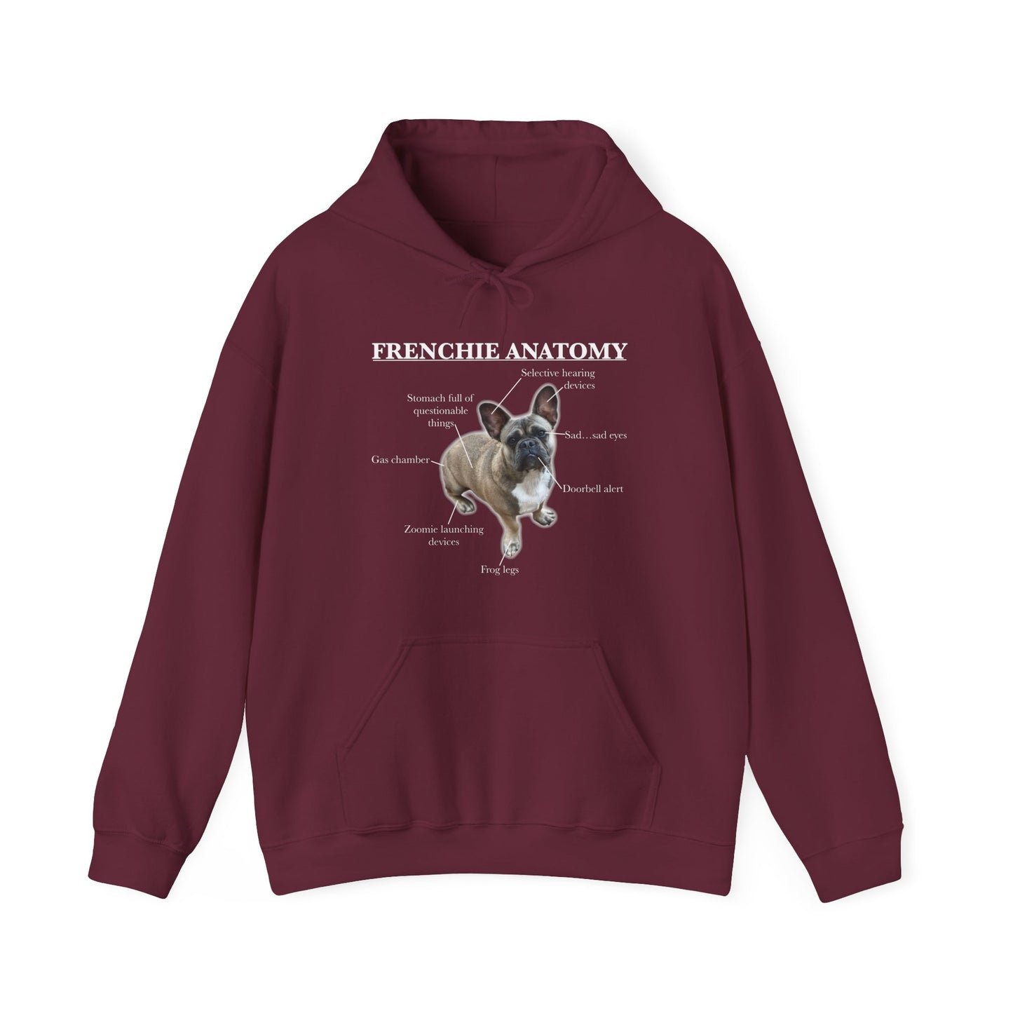 Frenchie Anatomy Hoodie