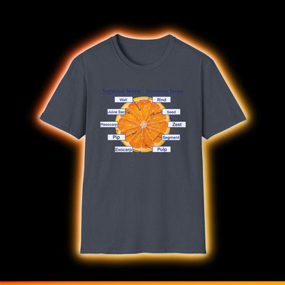 Literally Just a Shirt With a Diagram of An Orange On It