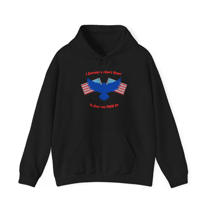 I support a mans right to shut the fuck up hoodie