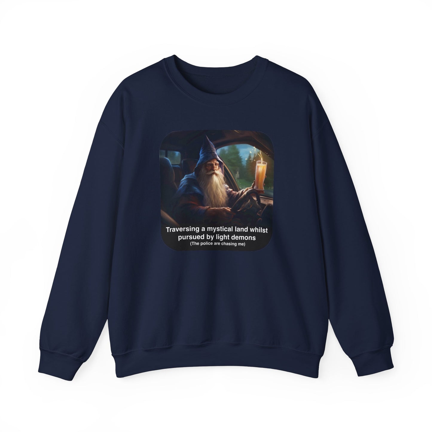 The Drinking and Driving Wizard Crewneck