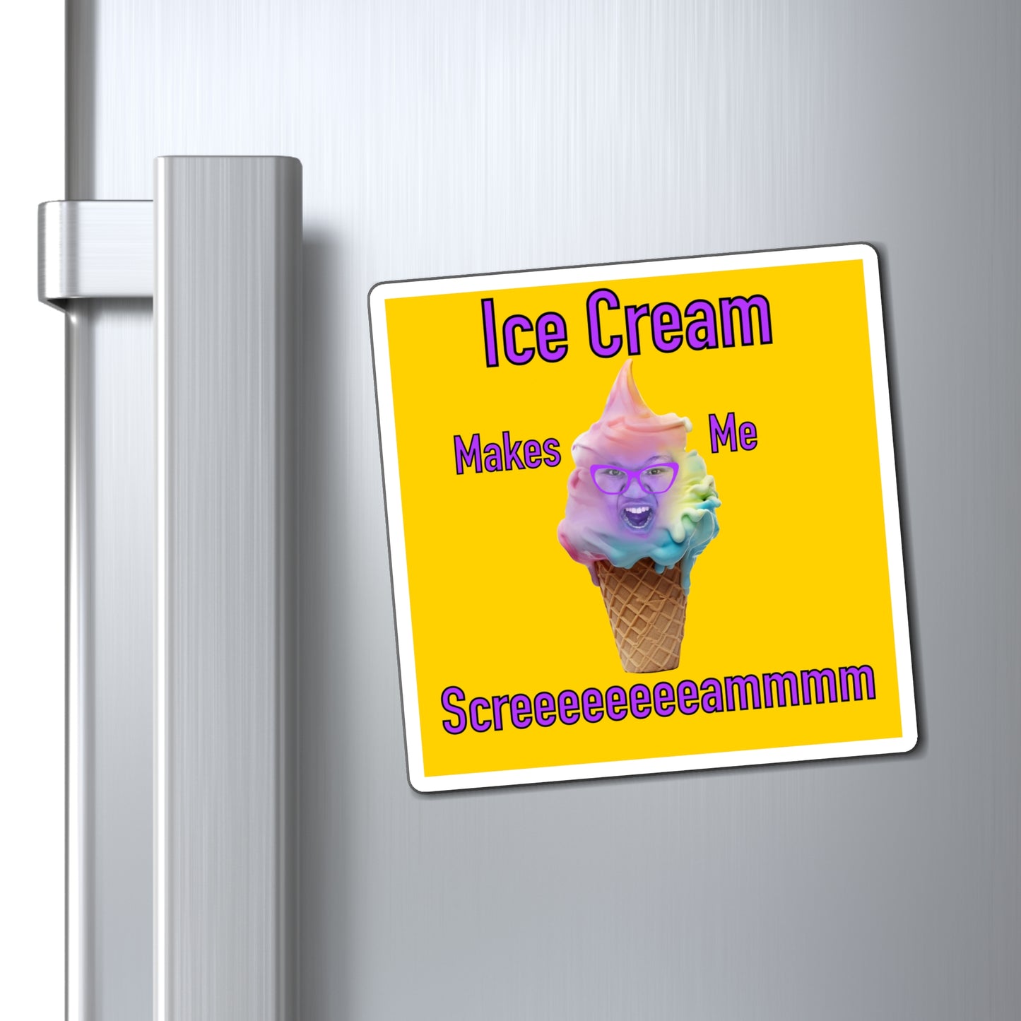 Ice Cream Makes Me Scream MG Magnet