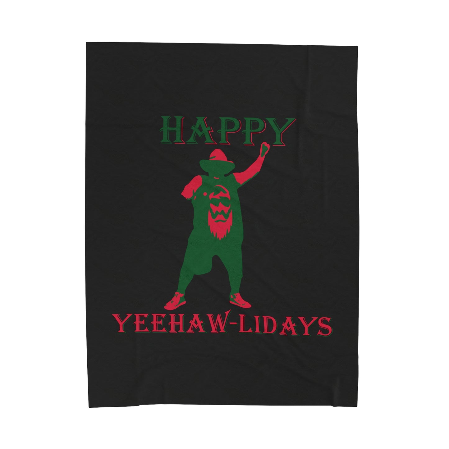 Happy Yeehaw-lidays Plush Blanket