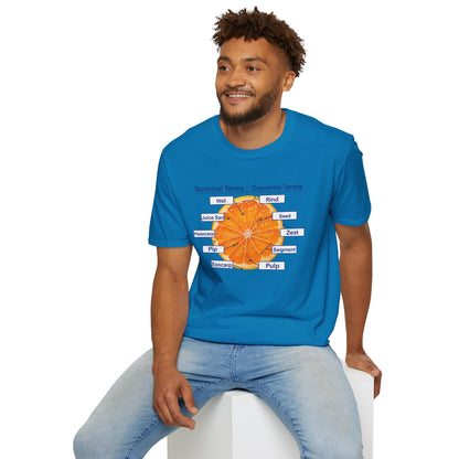 Literally Just a Shirt With a Diagram of An Orange On It