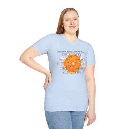 Literally Just a Shirt With a Diagram of An Orange On It