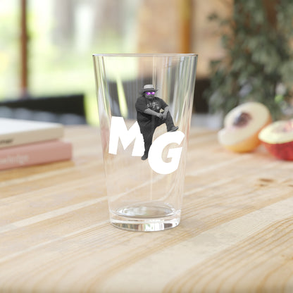 MG Standing on Business Pint Glass, 16oz