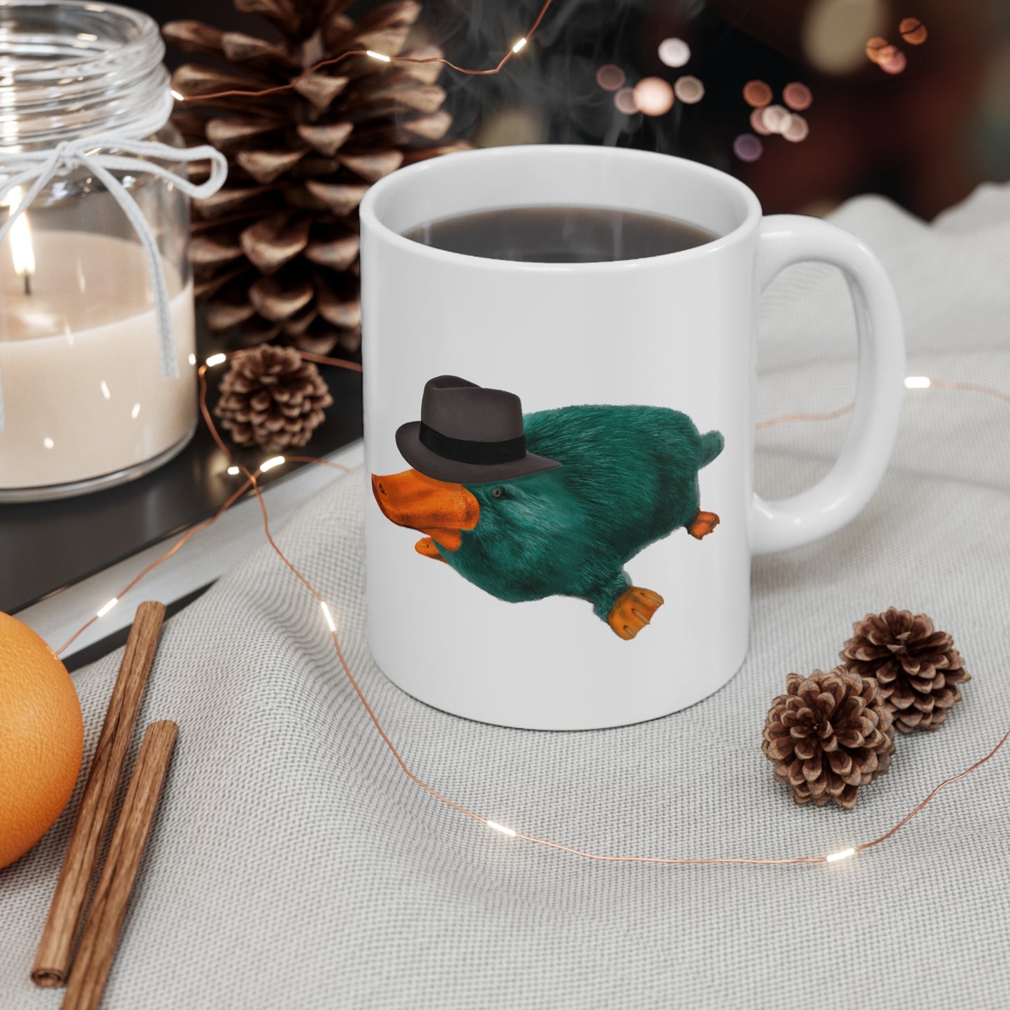 Hyperrealistic Perry The Platypus Mug