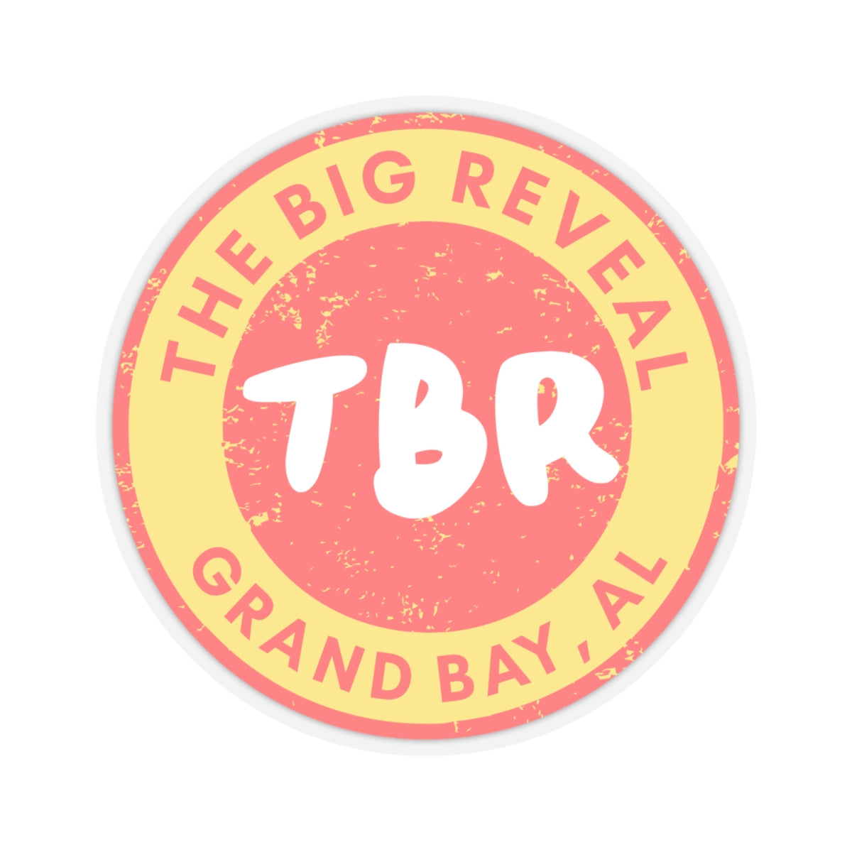 The Big Reveal Circle Sticker