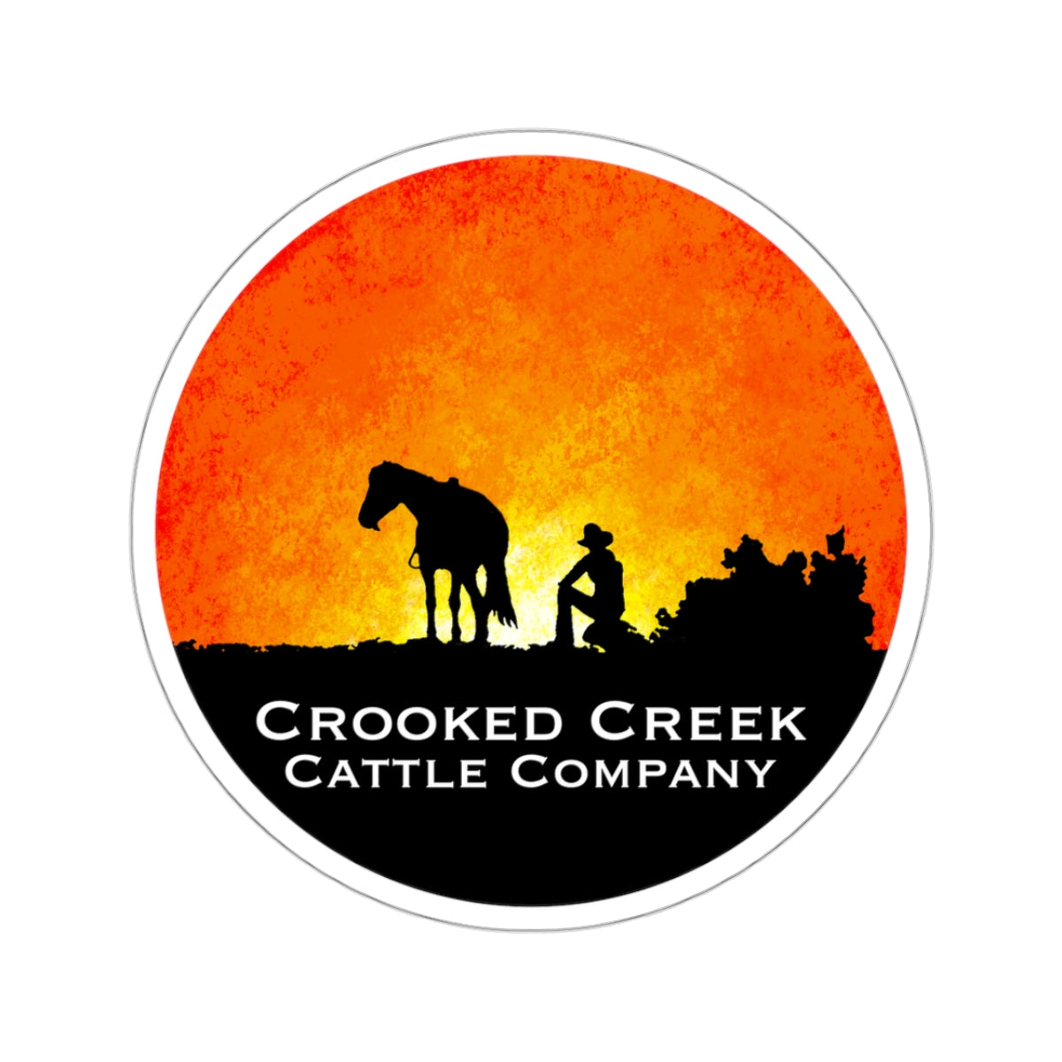 Crooked Creek Cattle Company Sticker