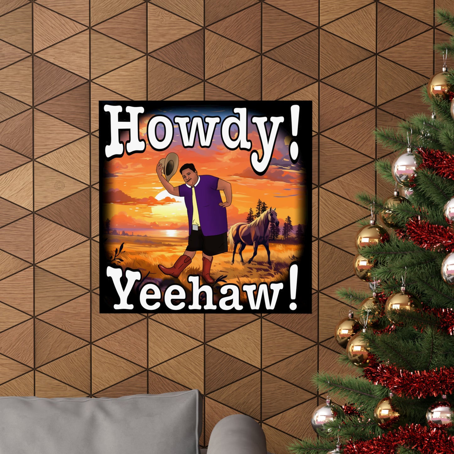 Howdy Yeehaw MG Poster