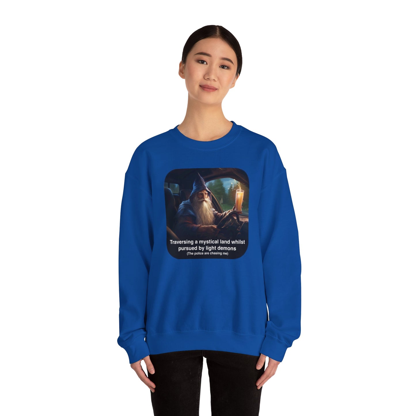 The Drinking and Driving Wizard Crewneck