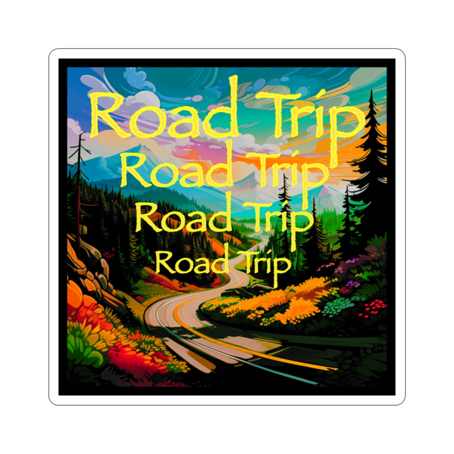 Road Trip MG Stickers