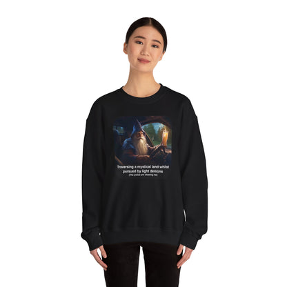 The Drinking and Driving Wizard Crewneck