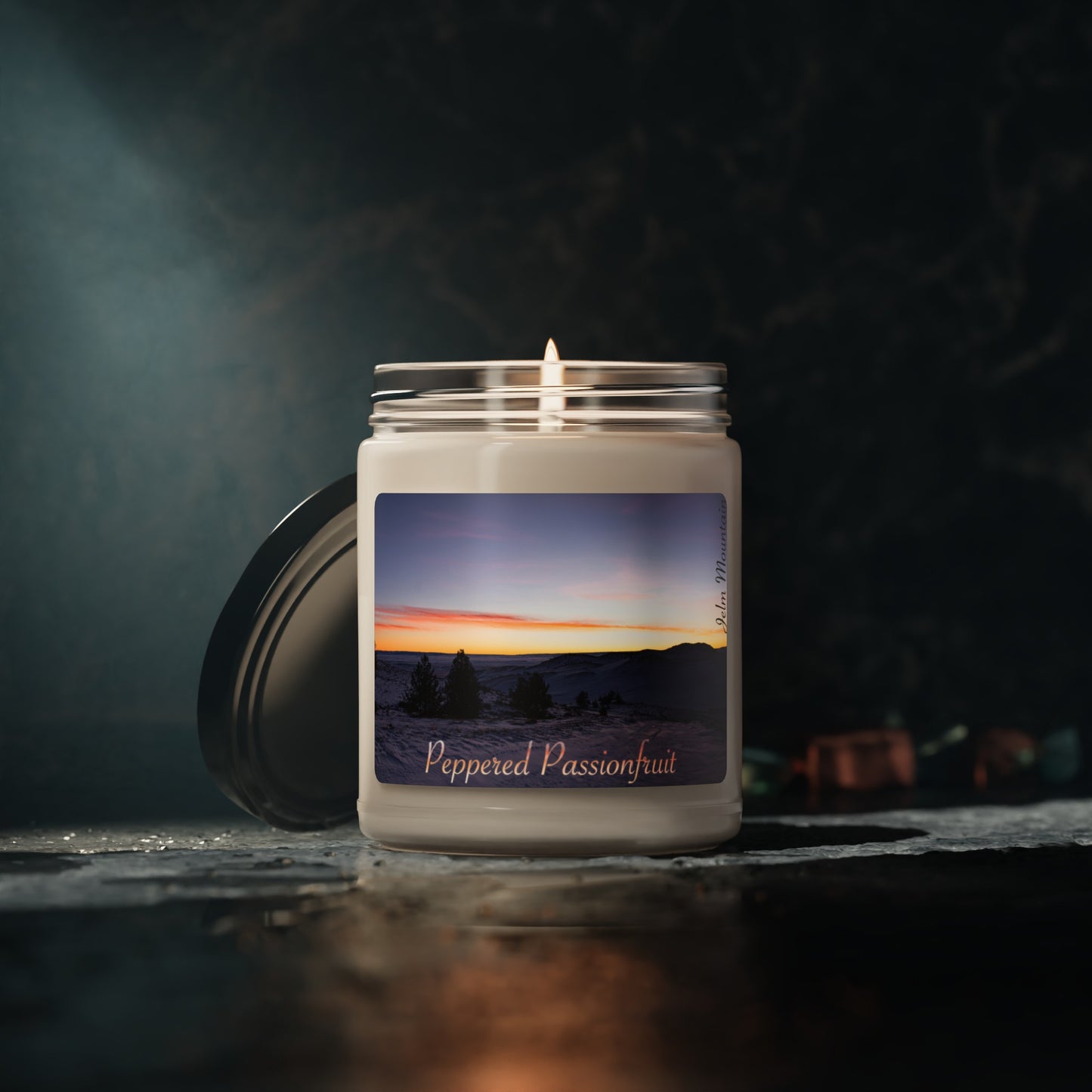 Golden Sunset at Jelm Mountain Candle